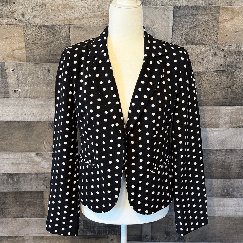 LC Lauren Conrad Polka Dot Blazer Size 6